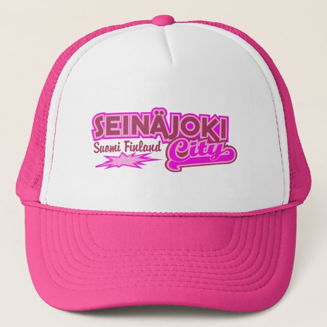 Camionero Gorra de la ciudad de Seinäjoki - rosa (Anverso)