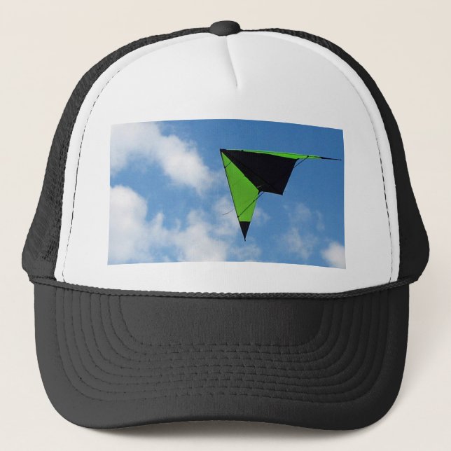 Camionero Gorra de la cometa amarilla y negra (Anverso)