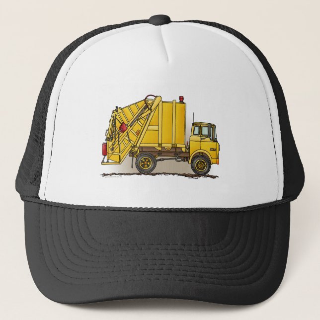 Camionero Gorra de la construcción del camión de basura 2 (Anverso)