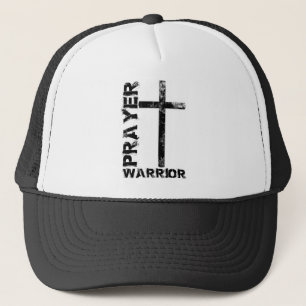 Camionero Gorra de la cruz del guerrero del rezo