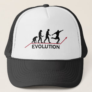 Camionero Gorra de la evolución del fútbol