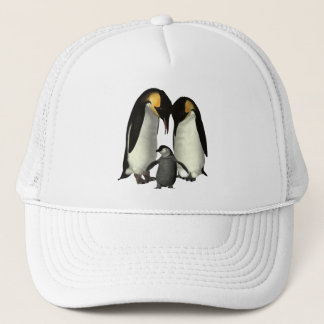 Camionero Gorra de la familia del pingüino
