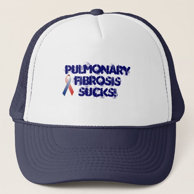 Camionero Gorra de la fibrosis pulmonar (Anverso)