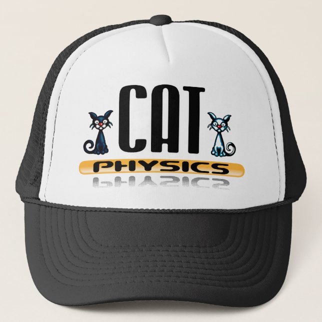 Camionero Gorra de la física del gato (Anverso)