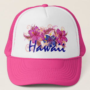 Camionero Gorra de la flor de Hawaii