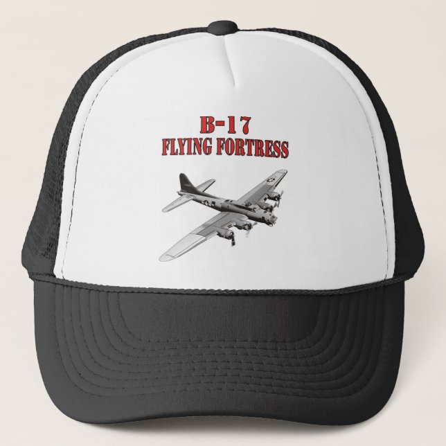 Camionero Gorra de la FORTALEZA del VUELO B-17 (Anverso)