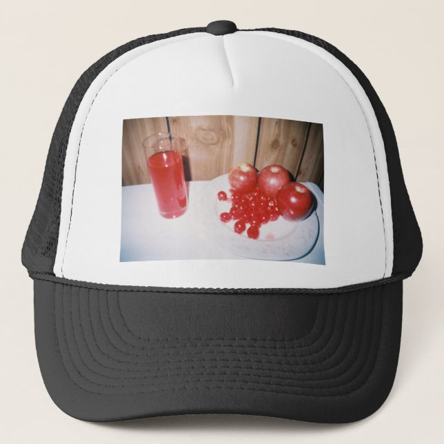 Camionero Gorra de la frambuesa de la cereza de Apple (Anverso)