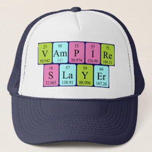 Camionero Gorra de la frase de la tabla periódica del