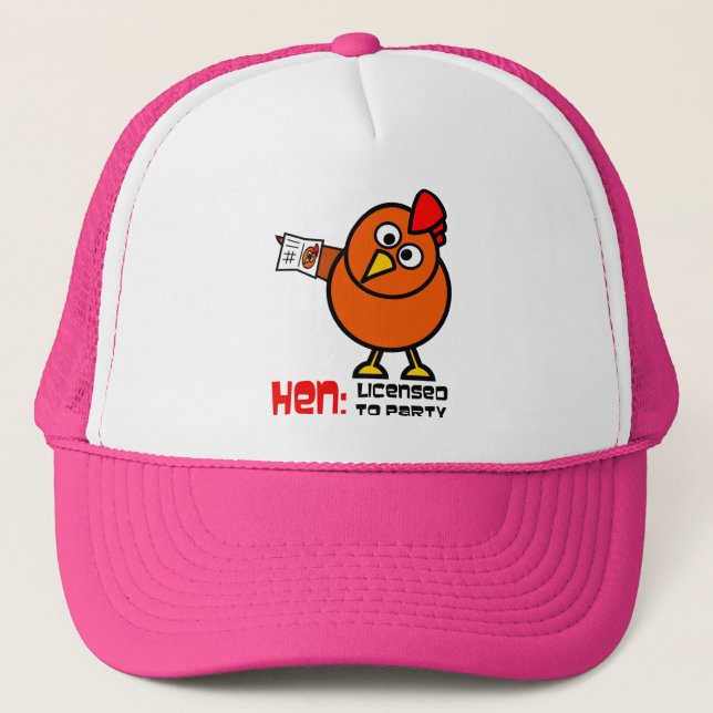 Camionero Gorra de la gallina del fiesta (Anverso)