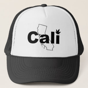 Camionero Gorra de la hoja de la mala hierba de Cali
