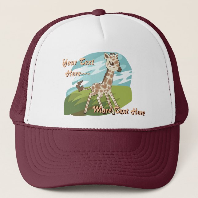 Camionero Gorra de la jirafa de Cutie (Anverso)