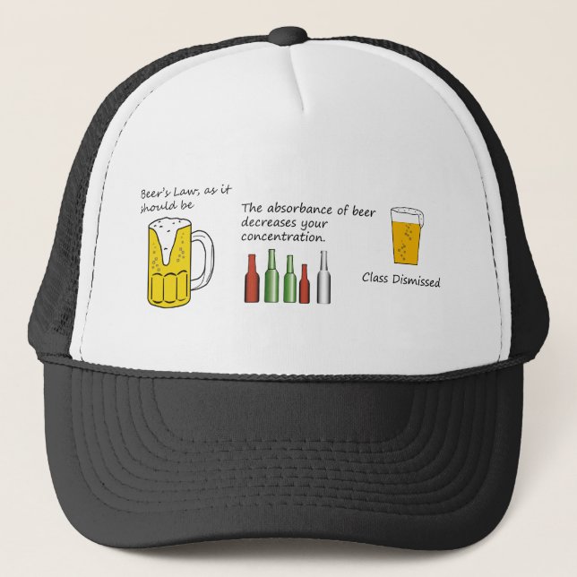 Camionero Gorra de la ley de cerveza (Anverso)