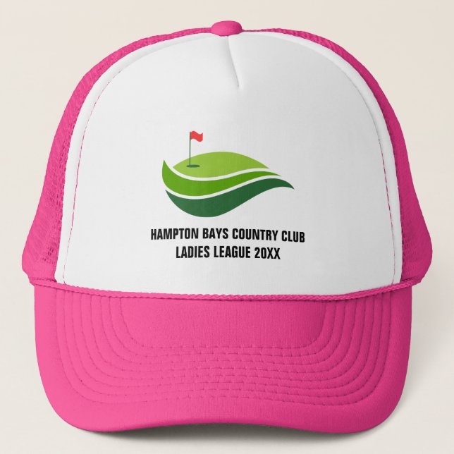 Camionero Gorra de la Liga de Golf de las Damas Personalizad (Anverso)