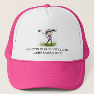 Camionero Gorra de la Liga de Golf de Mujeres Personalizadas