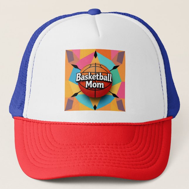 Camionero Gorra de la mamá del baloncesto (Anverso)