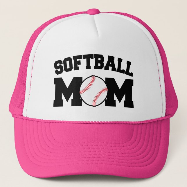 Camionero Gorra de la mamá del softball (Anverso)