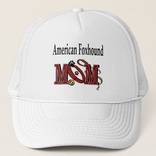 Camionero Gorra De La Mamá Foxhound Estadounidense (Anverso)
