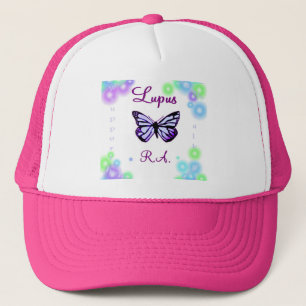 Camionero Gorra de la mariposa del lupus