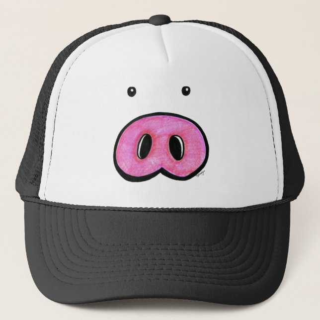 Camionero Gorra de la nariz del cerdo (Anverso)