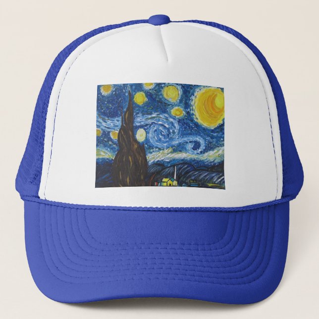 Camionero Gorra de la noche estrellada (Anverso)