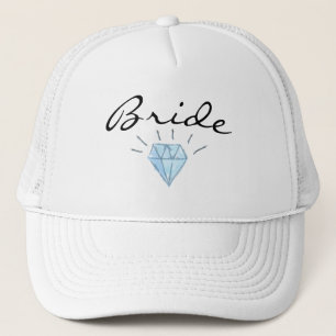 Camionero Gorra de la novia - arte del borde y del diamante