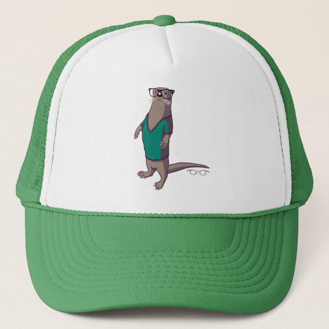 Camionero Gorra de la nutria del inconformista (sin texto) (Anverso)