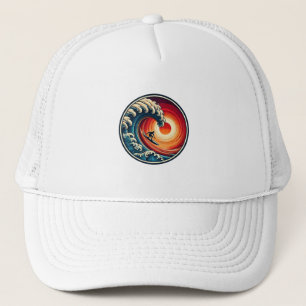 Camionero Gorra de la ola de sol del surfista