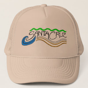 Camionero Gorra de la onda de Santa Cruz