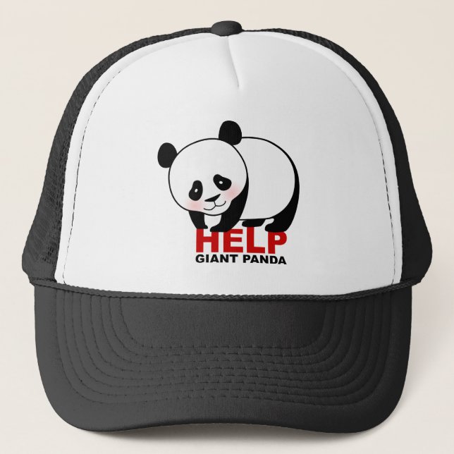 Camionero Gorra de la panda gigante de la ayuda (Anverso)