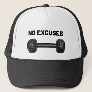 Camionero Gorra de la pesa de gimnasia de "ningunas excusas"