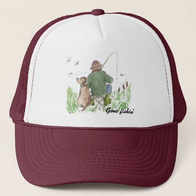 Camionero Gorra de la pesca de piedra (Anverso)