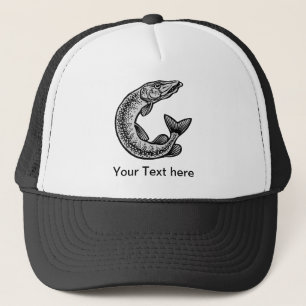 Camionero Gorra de la pesca del lucio europeo