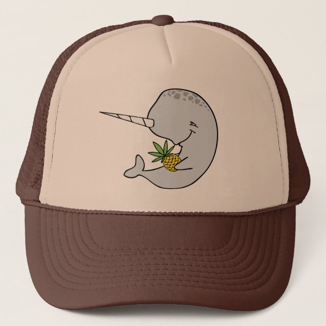 Camionero Gorra de la piña de Narwhal (Anverso)