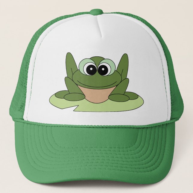 Camionero Gorra de la rana del dibujo animado (Anverso)