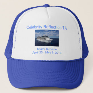 Camionero Gorra de la reflexión de la celebridad en azul