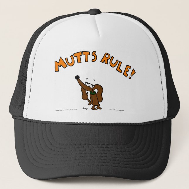 Camionero Gorra DE LA REGLA DE MUTTS MEDIO (Anverso)