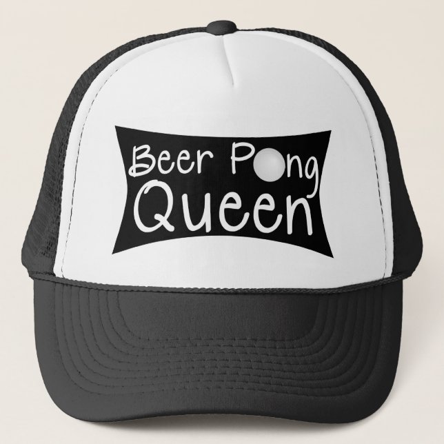 Camionero Gorra de la reina de Pong de la cerveza (Anverso)