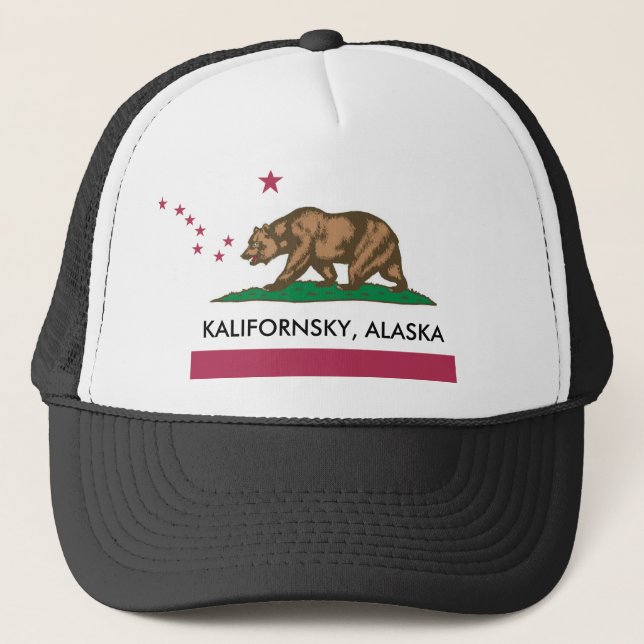 Camionero Gorra de la república de Kalifornsky (Anverso)