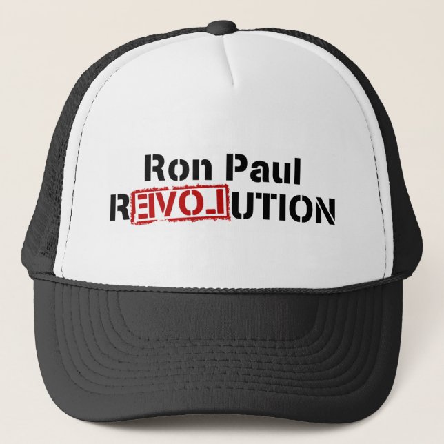 Camionero Gorra de la revolución de Ron Paul (Anverso)