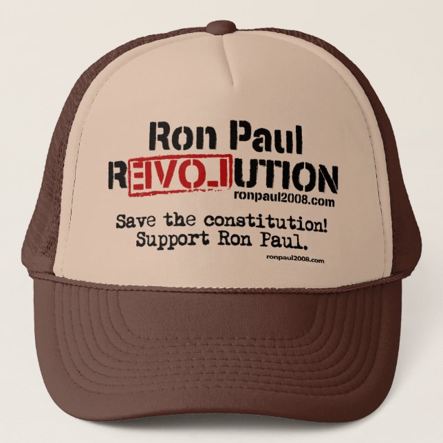 Camionero Gorra de la revolución de Ron Paul (Anverso)