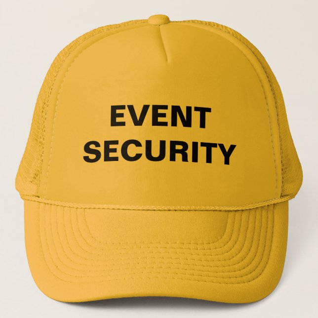 Camionero Gorra de la seguridad del acontecimiento (Anverso)