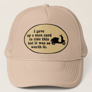 Camionero Gorra de la vespa de la tarjeta del hombre