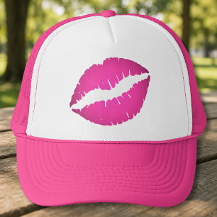 Camionero Gorra de Labios Rosas
