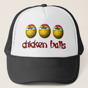 Camionero Gorra de las bolas del pollo