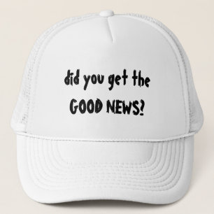 Camionero Gorra de las buenas noticias