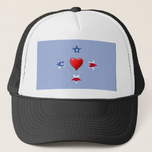 Camionero Gorra de las estrellas patrióticas