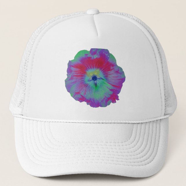 Camionero Gorra de las luces intermitentes de la flor de hol (Anverso)