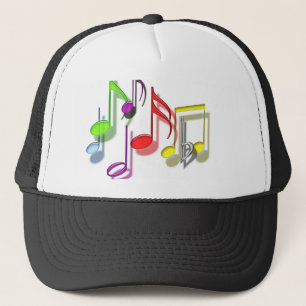 Camionero GORRA de las notas musicales