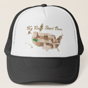 Camionero Gorra de las raíces del patrimonio