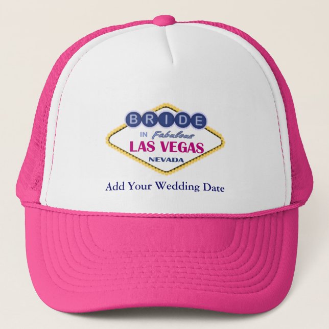 Camionero Gorra de Las Vegas Bride. (Anverso)